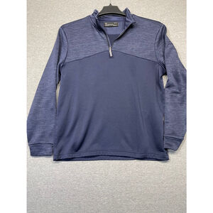 Men's Under Armour Blue & Grey Quarter Zip Size M